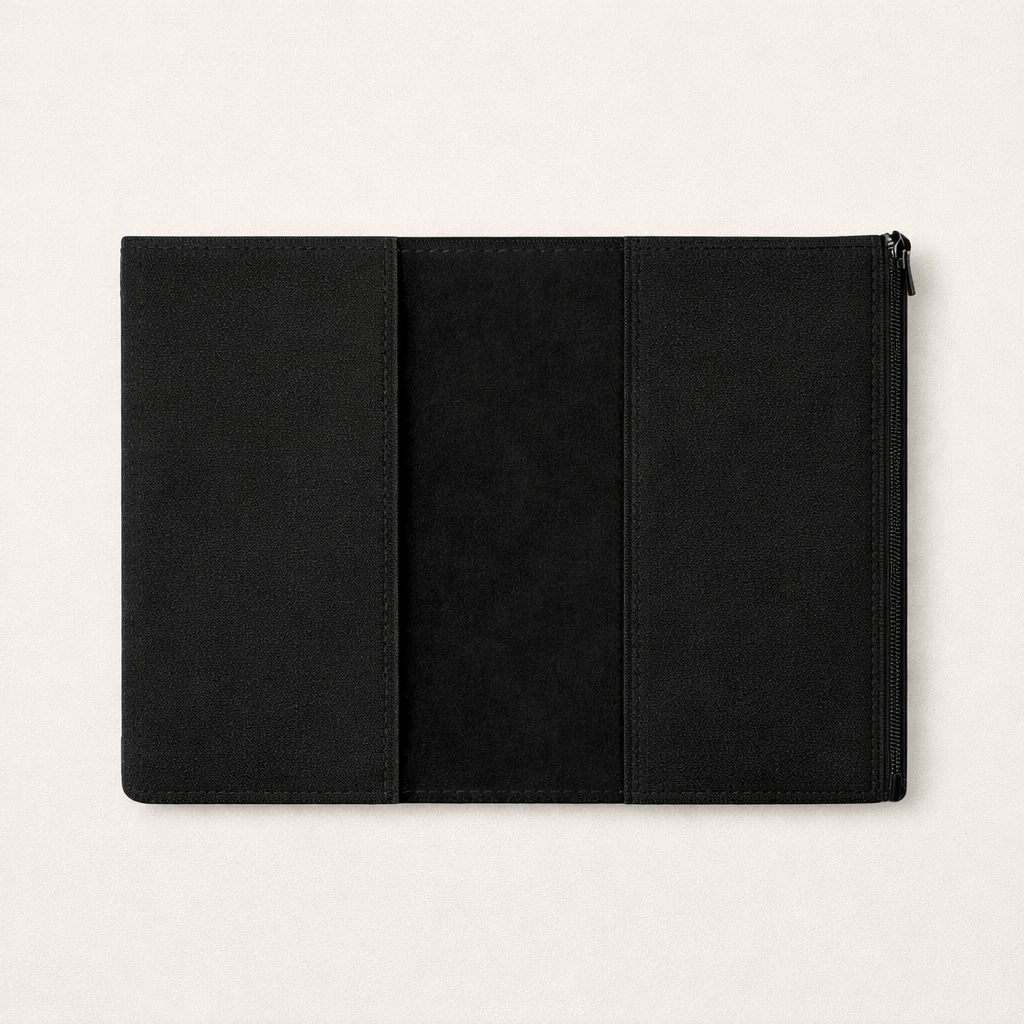 Handcrafted Fabric Folio - Lined with Suede