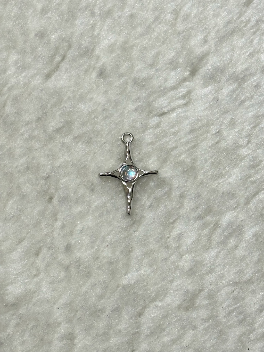 North Star Opal Charm - Silver/Gold