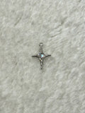 North Star Opal Charm - Silver/Gold