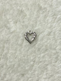 Angel Wings Heart Charm