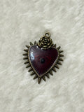 Sacred Heart Filigree Charm