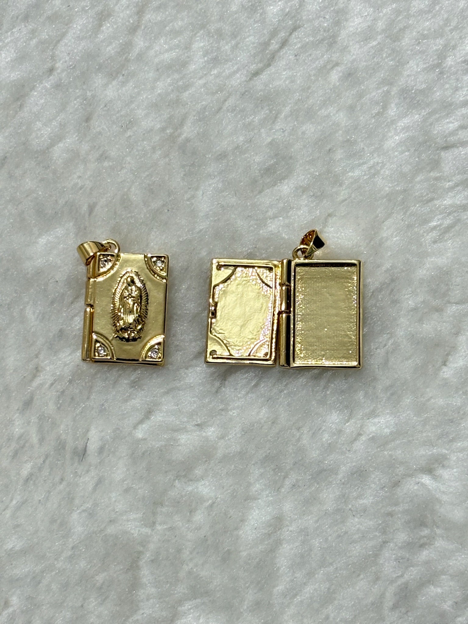 Madonna Book Locket Charm