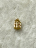 Birdcage Crystal Charm - Silver/Gold