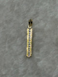 Gold Bar Crystal Charm
