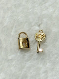 Lock and Key Charm Set