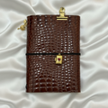 Dark Brown Croc Journal