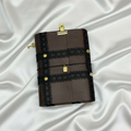 Dark Brown Lace Trifold Journal