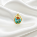 Floral Charm - Enamel