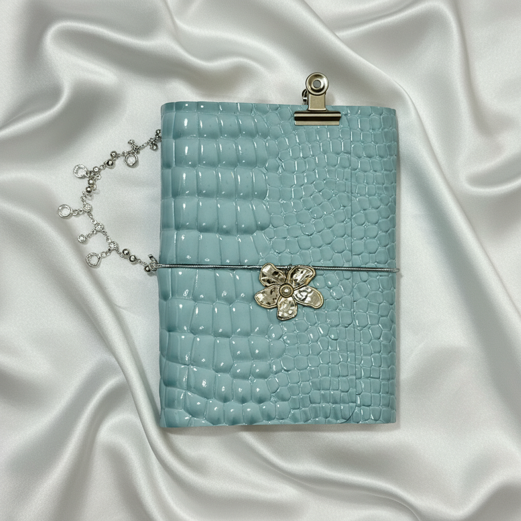 Pale Blue Croc Journal