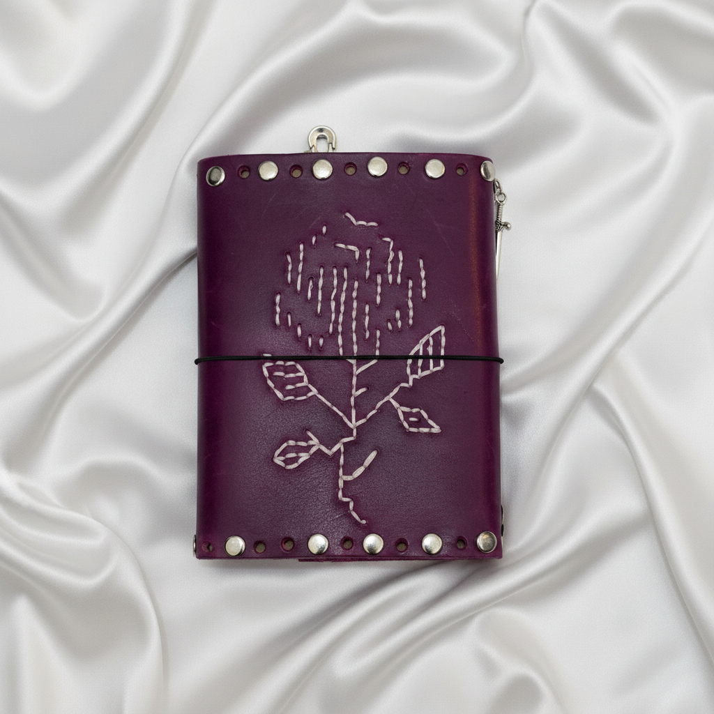 Purple Rivet Journal Back