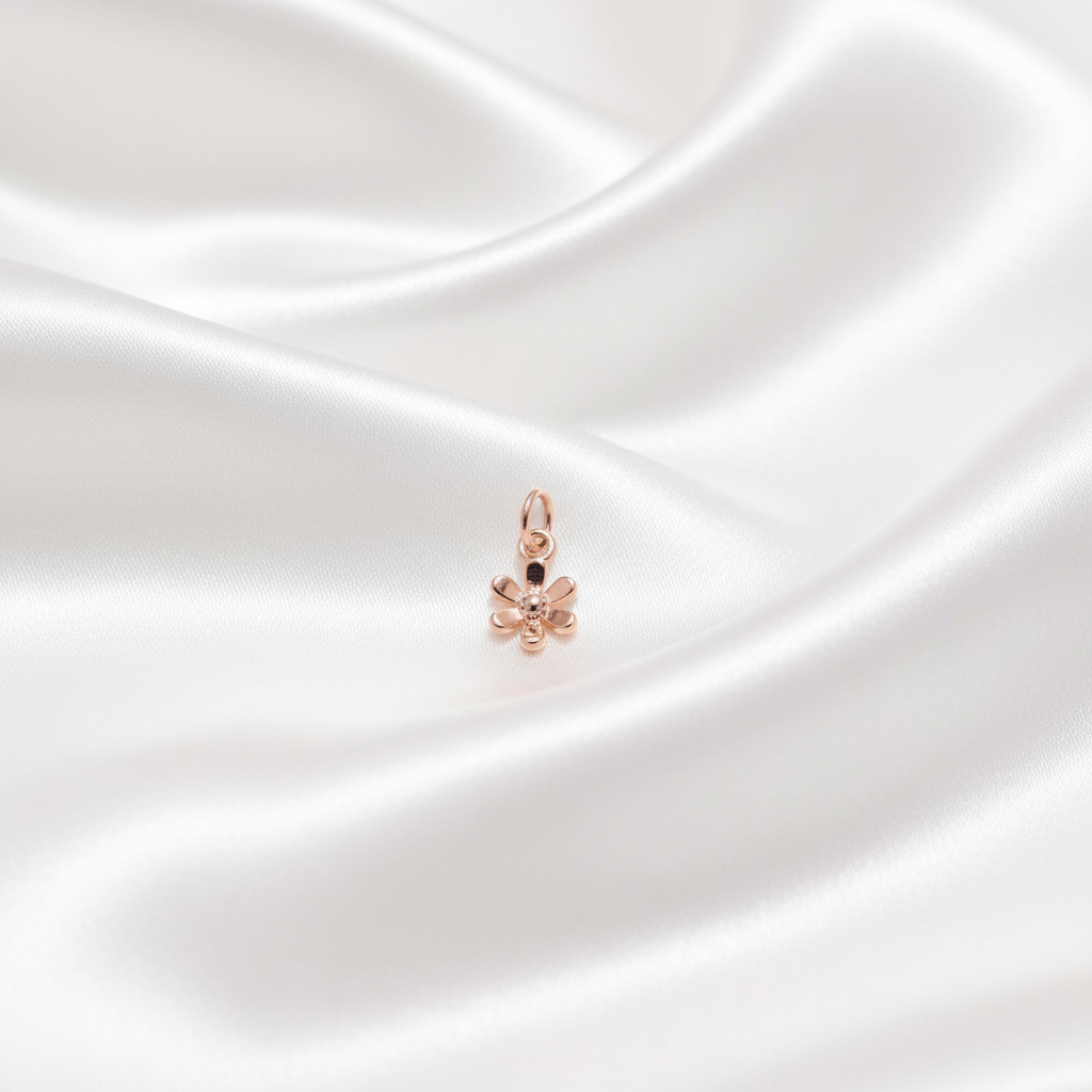 Rose Gold Bloom Charm